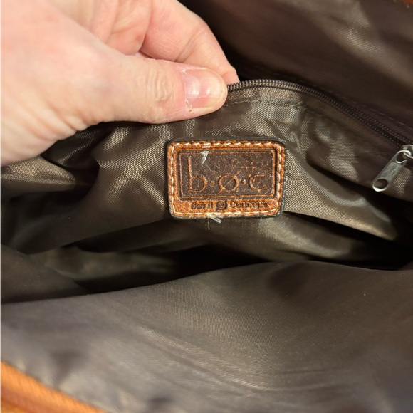 b.o.c. Born Concepts Brown Shoulder Bag Faux Leather Tote Purse - Picture 6 of 7